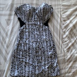 Sequin black and white dress